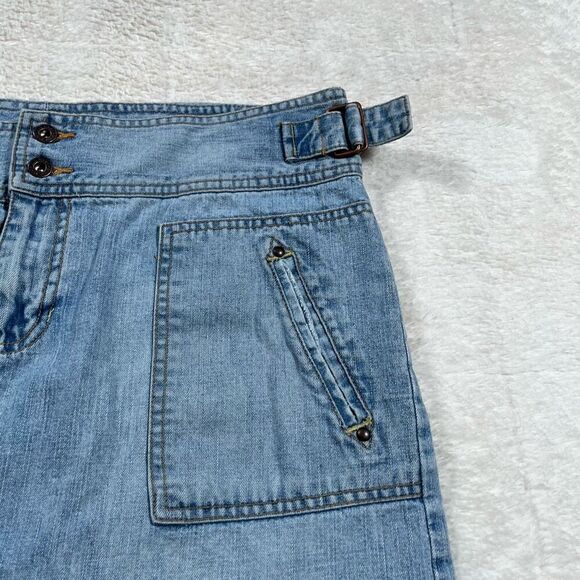 Vintage Y2K Old Navy Denim Light Wash Mini Skirt - Picture 3 of 7